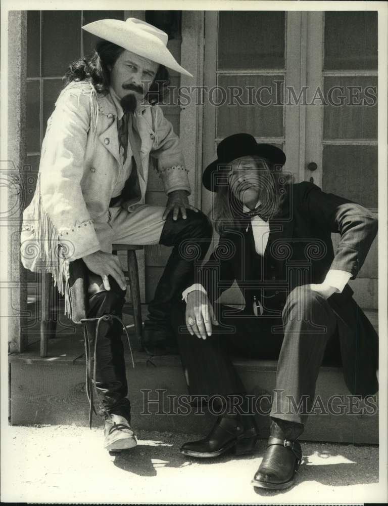 1985 Press Photo Ken Kercheval and Frederic Forrest star in &quot;Calamity Jane&quot; - Historic Images