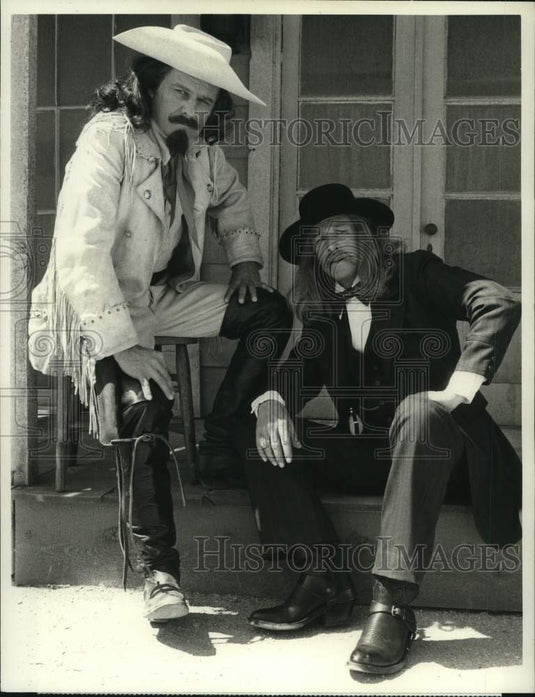 1985 Press Photo Ken Kercheval and Frederic Forrest star in "Calamity Jane" - Historic Images