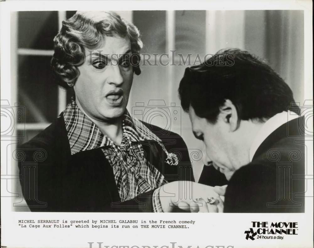 Press Photo Michel Galabru &amp; Michel Serrault in &quot;La Cage Aux Folles&quot; Movie- Historic Images