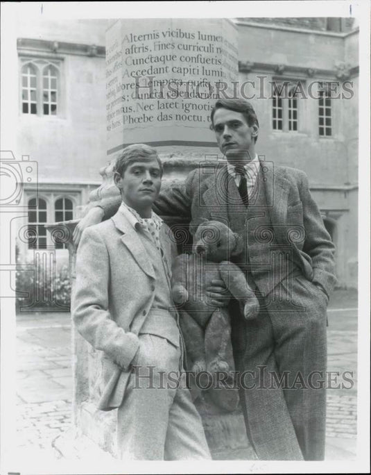 1982 Press Photo Jeremy Irons and Anthony Andrews star in "Brideshead Revisited"- Historic Images