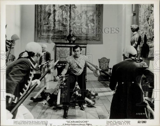 1952 Press Photo Actor Stewart Granger in "Scaramouche" Film - lry30015- Historic Images