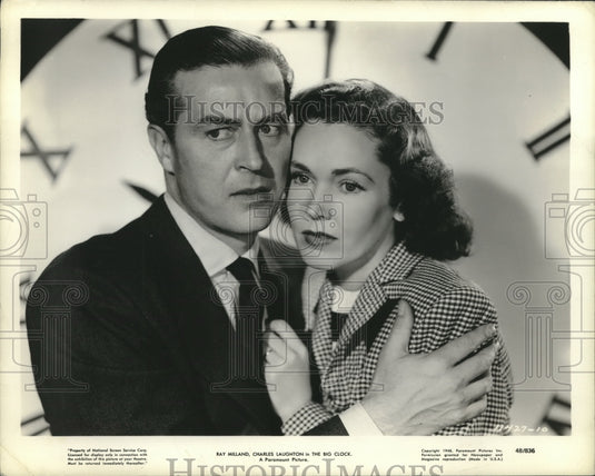 1948 Ray Milland And Maureen O'Sullivan In "The Big Clock" - Historic Images
