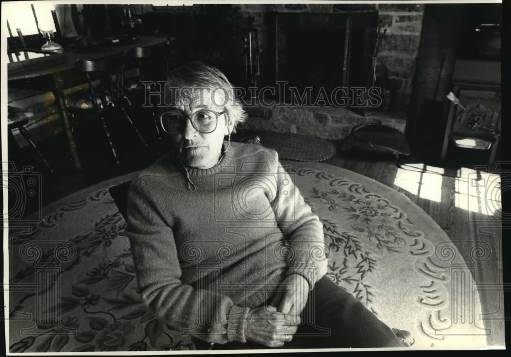 1987 Press Photo Psychiatrist Elisabeth Ross gives efforts to AIDS patients - Historic Images
