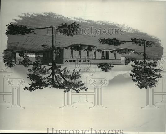 1986 Press Photo AC Supply Inc's headquarters & distribution center in Milwaukee - Historic Images