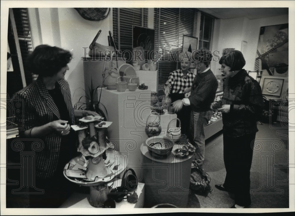 1991 Press Photo Mary Ellen Kennedy, Joan Houlehen, Meri Berghauer and Mary Bock - Historic Images