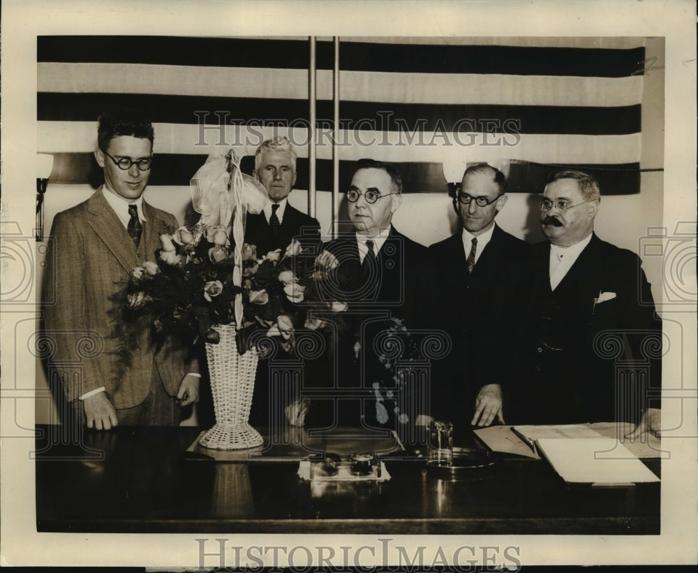 1931 RC Ford, Judge Charles Aarons, JJ Tyson & AA Domachowski - Historic Images