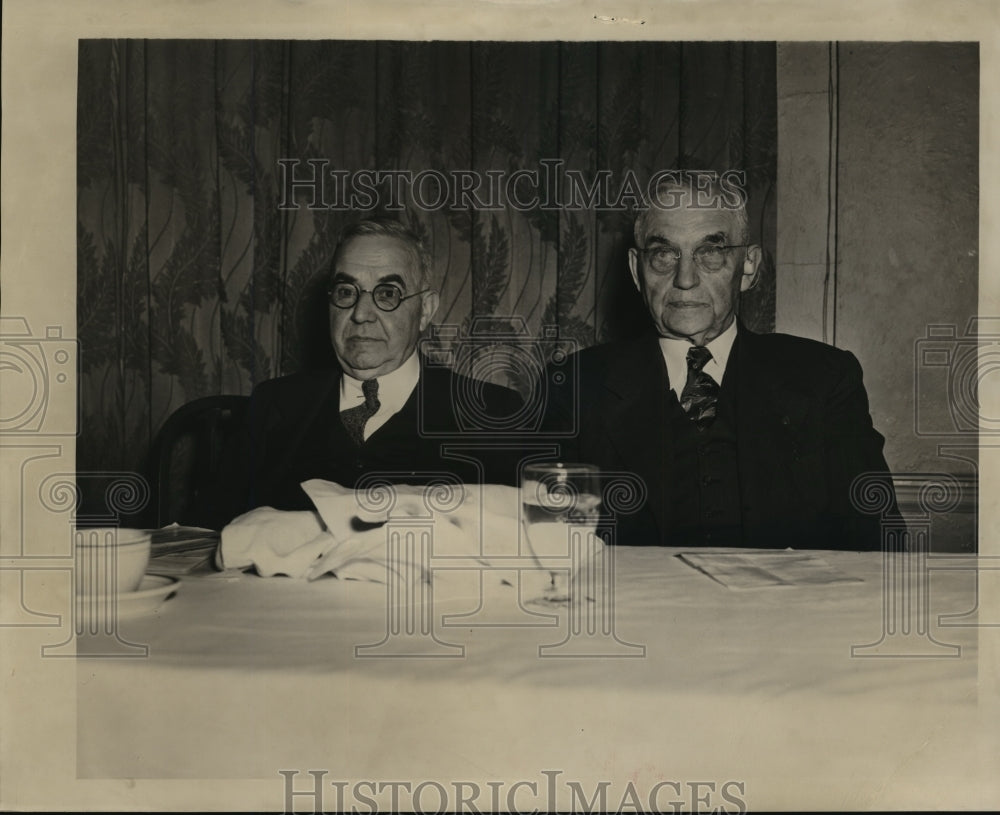 1949 Press Photo Judge Charles L Aarons &amp; Chief Justice Marvin B Rosenberry-Historic Images