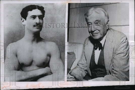 1955 Press Photo Bernard M Baruch at 21 & 85 years old - mja01077-Historic Images