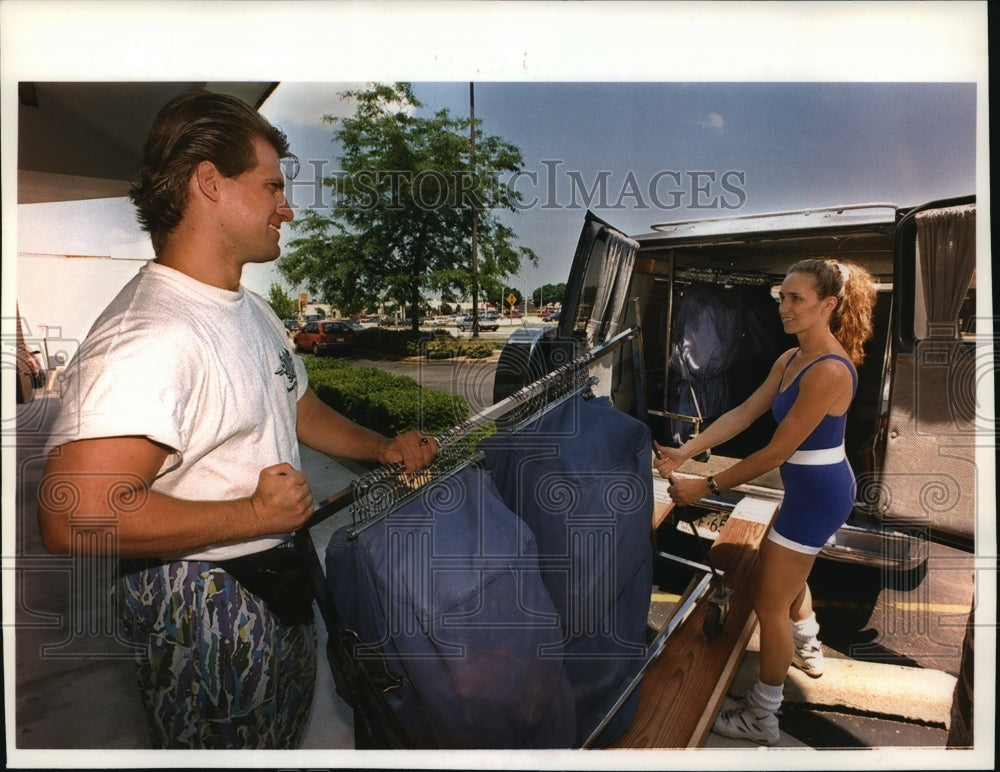 1994 Press Photo Beth Clark &amp; husband Joe of Active Line Ltd in West Allis - Historic Images