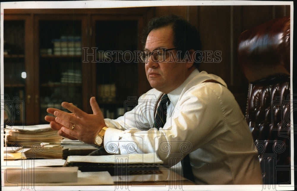 1994 Press Photo Richard A. Abdoo, chief executive officer of Wisconsin Energy - Historic Images