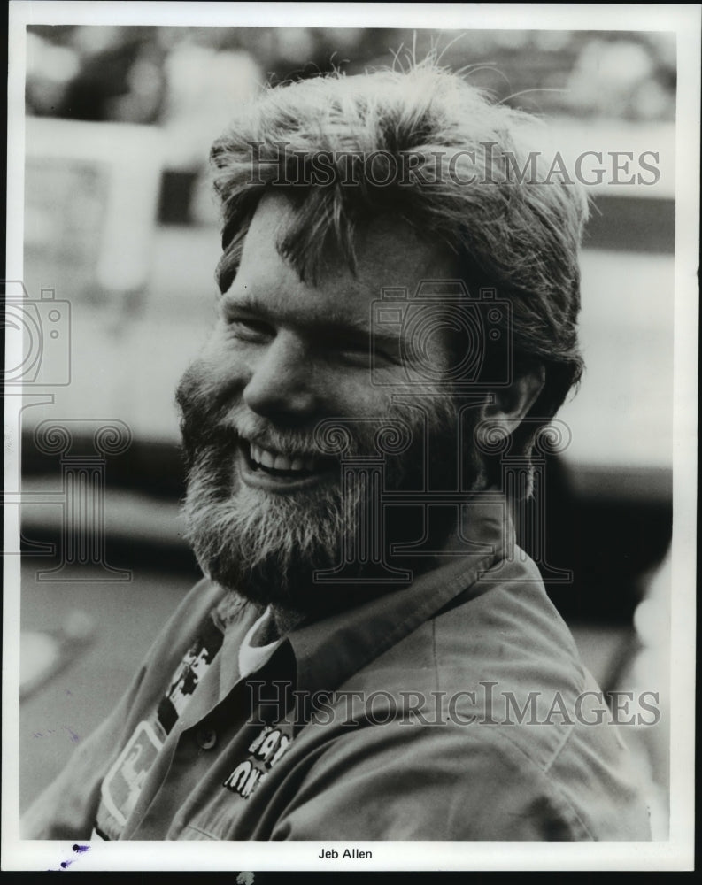 1979 Press Photo Jeb Allen of the National Hot Rod Association trail - mja01962 - Historic Images