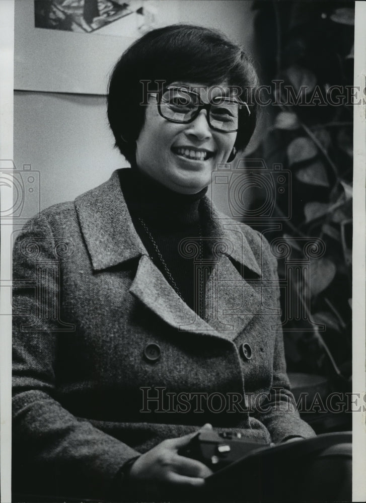 1978 Press Photo Mrs. Kobo Abe came to Milwaukee to see her husband&#39;s play - Historic Images