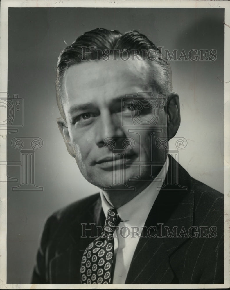 1956 Press Photo Donald B. Abert, vice-president and business manager - Historic Images