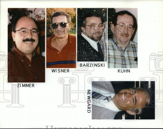 1997 Press Photo Victims of accident include Jerry Zimmer Gene Wisner and others-Historic Images
