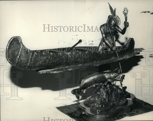 1986 Press Photo Sculpture made by Fred Oman - mja03096 - Historic Images