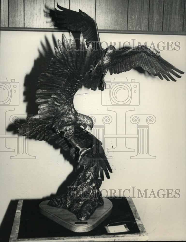 1986 Press Photo An art model by Artist Fred Aman, Wis. - mja03565 - Historic Images