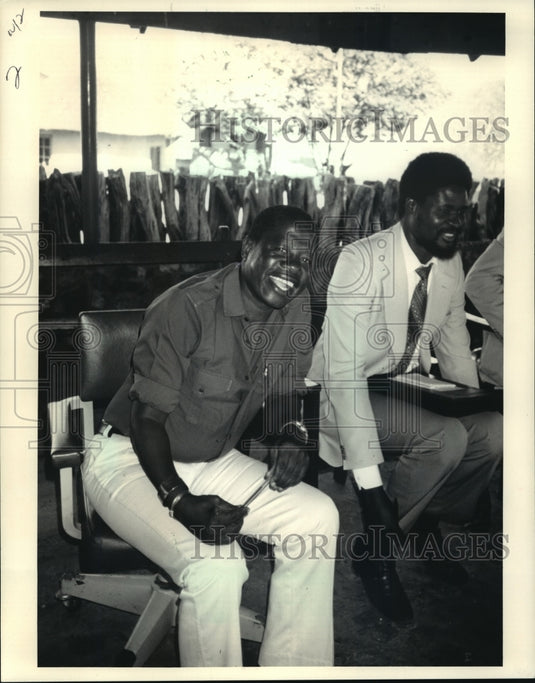 1986 Press Photo Kgosi Linchwe, a tribal chief & former US Ambassador-Historic Images