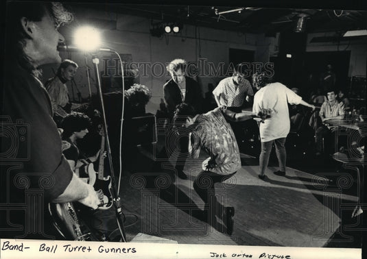 1986 Press Photo The Ball Turret Gunners played at Cafe Voltaire - mja04454 - Historic Images