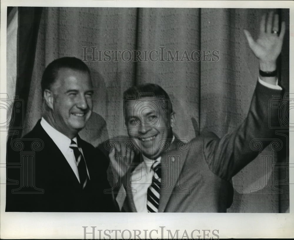 1971 Spiro T. Agnew with John Erickson at the Arena  - Historic Images