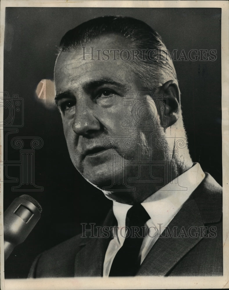 1969 Press Photo Vice President Spiro Agnew - mja04803 - Historic Images