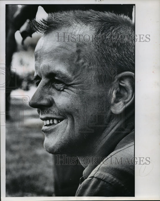 1968 Press Photo Rev. Leslie Brandt, participated in the demonstration - Historic Images