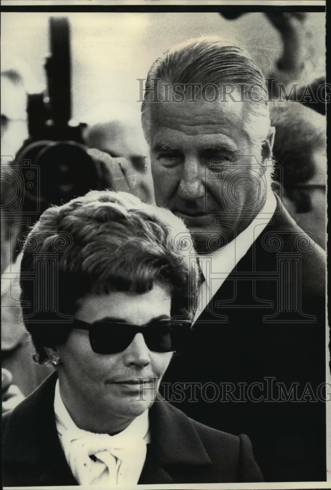 1973 Press Photo Former Vice President Agnew and his wife Judy - mja05041-Historic Images