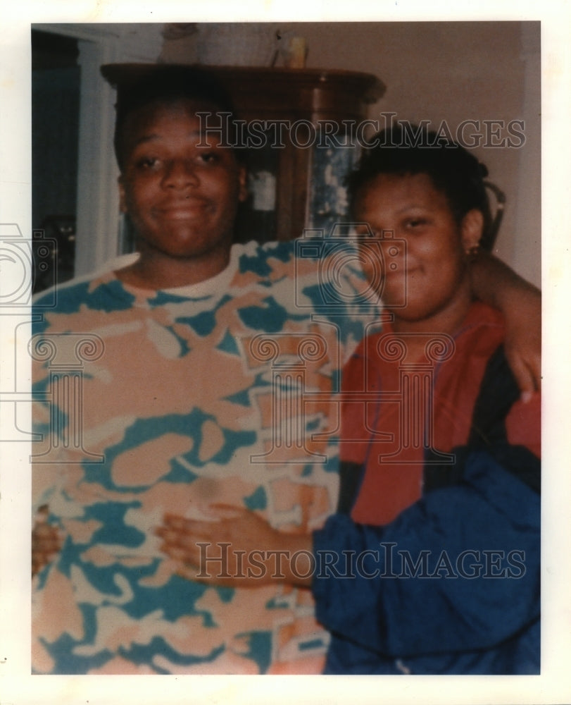 1993 Press Photo Charles Monroe Brenson with his sister Rozie Brenson - Historic Images