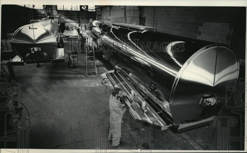 1985 Press Photo Brenner Tank Inc, based in Fond du Lac - mja05501 - Historic Images