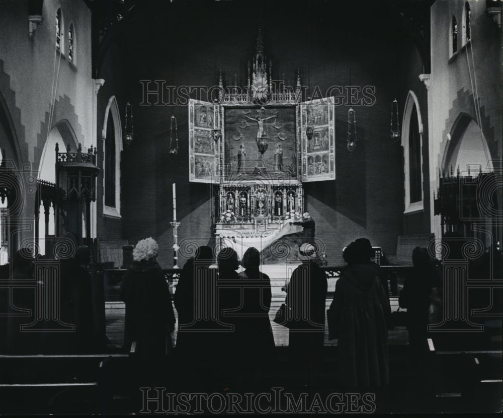 1965 Press Photo Interior of the All Saints Episcopal Cathedral - mja05564 - Historic Images
