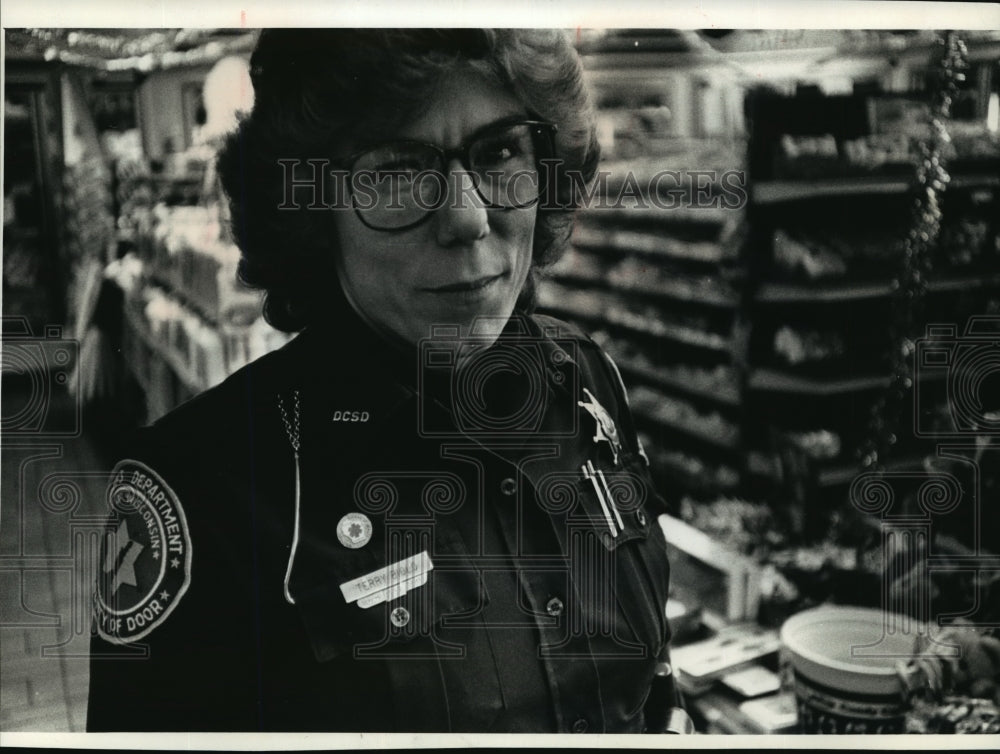 1989 Press Photo Terry Biolo, Door County, Wisc., Sheriff's deputy - mja06090 - Historic Images