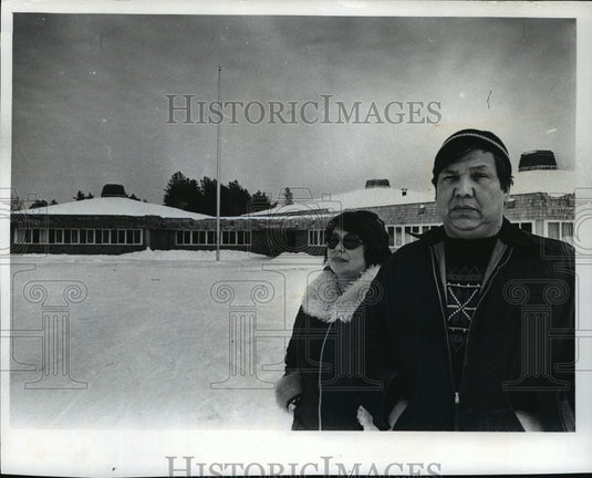 1978 Press Photo Mary & Eugene Bigboy, tribal community leaders in Odanah, Wis - Historic Images