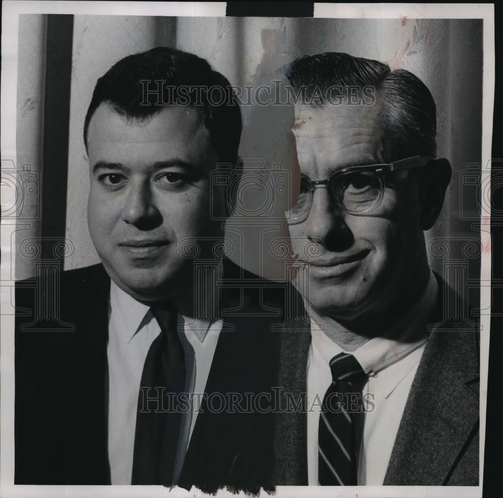 1960 Press Photo Mavin Billet and Marcus Katz to Buy the Pfister Hotel-Historic Images