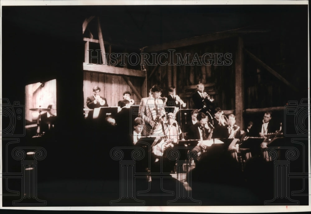 1993 Press Photo Jazz band concert at Birch Creek Music Center near Egg Harbor - Historic Images
