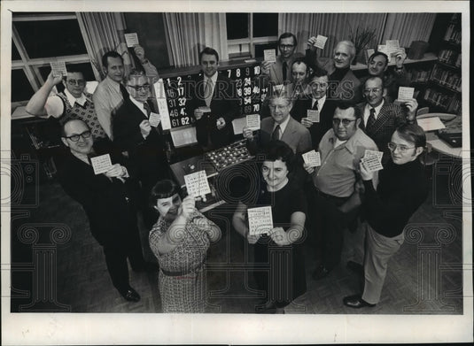 1974 Press Photo Members of the St Mary's Bingo Committee - mja06327 - Historic Images