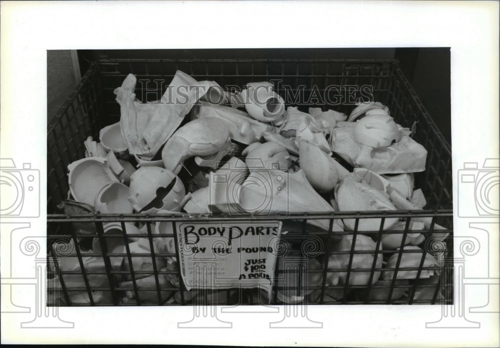 1994 Press Photo Plastic body parts, by the pound - mja06447 - Historic Images