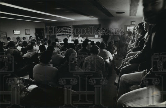 1983 Press Photo Laid-off workers from Allen-Bradley Co. - mja06497-Historic Images