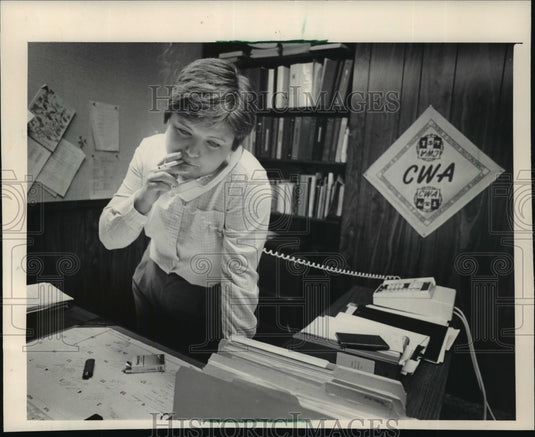 1984 Press Photo Ann Crump heads Communications Workers of America Local 5500 - Historic Images