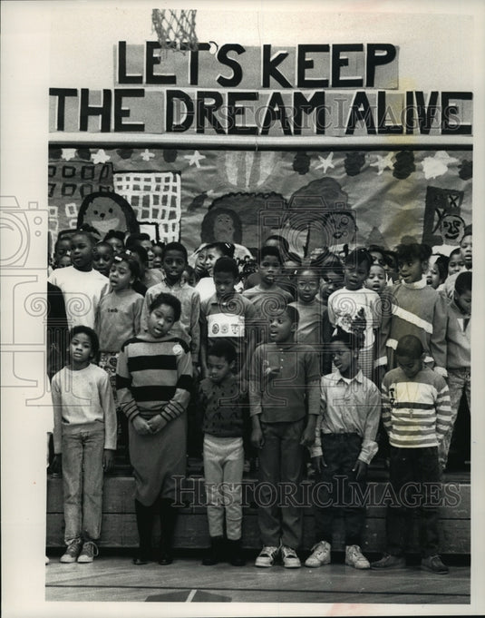 1989 Press Photo Ko-Thi Dance Company performs at Martin Luther King Jr. Day - Historic Images