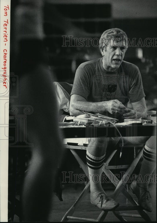 1985 Press Photo Choreographer Tom Terrien of The Kids From Wisconsin - Historic Images