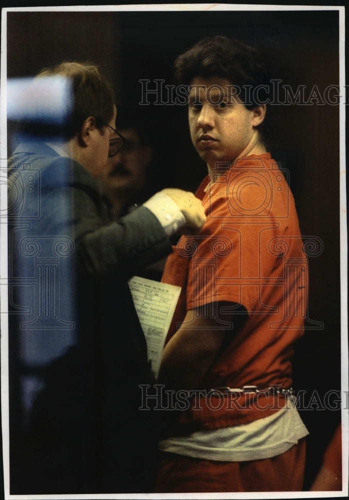 1993 Press Photo Lance A. Binkowski appears in court - mja07054 - Historic Images