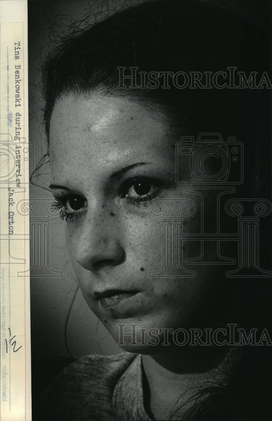 1984 Press Photo Tina Benkowsky, inmate of Taycheedah Correctional Institution - Historic Images