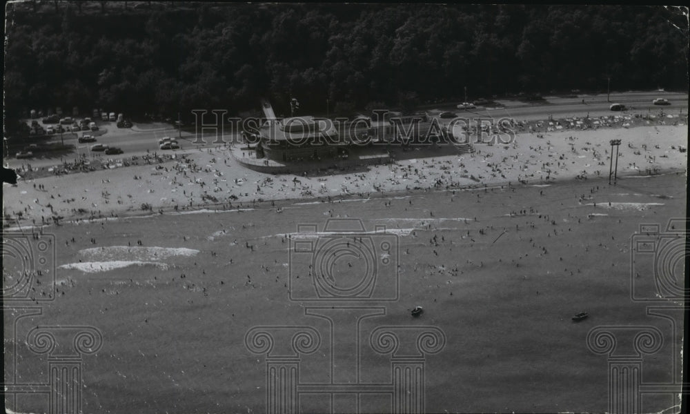 1955 Air view of Bradford Beach - Historic Images