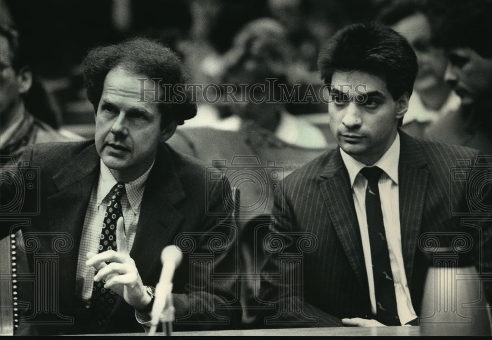 1987 Press Photo Luigi Aiello, accused of murder - mja07403 - Historic Images