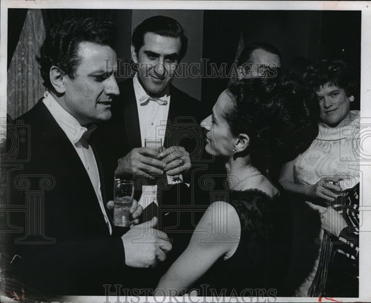 1963 Press Photo Nicholas Di Virgilio and Ara Berberian - mja07466 - Historic Images