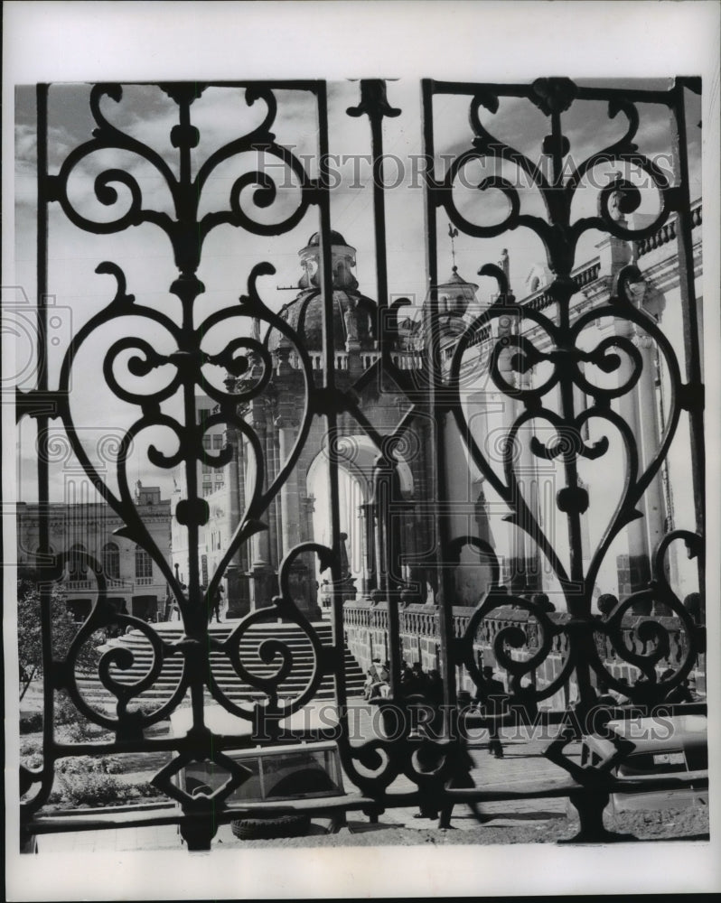 1959 Press Photo The ornate Campana Church, Quinto, Ecuador - mja07969 - Historic Images