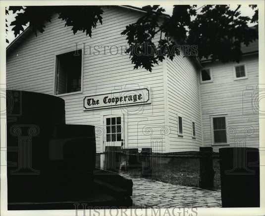 Press Photo The Cooperage, making barrels to hold pack of salted fish - Historic Images