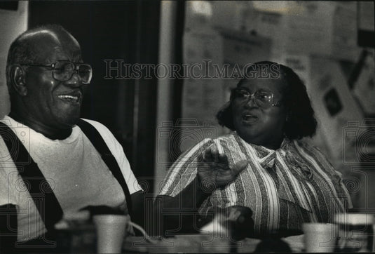 1992 Press Photo Cynthia Cook & Lawrence Samuels in Focal Point program-Historic Images