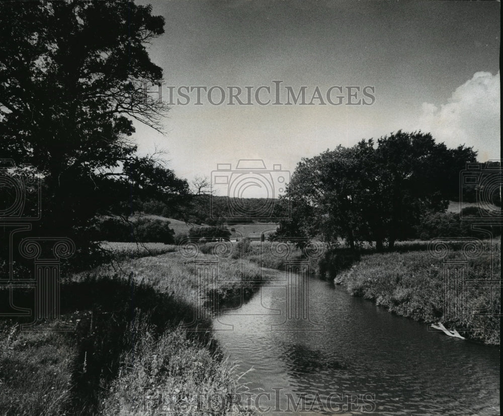 1971 Press Photo A beautiful view of the Kickapoo River - mja08893 - Historic Images