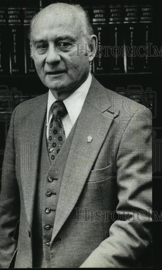 1981 Press Photo William G Callow, Wisconsin Supreme Court Justice - mja09249 - Historic Images