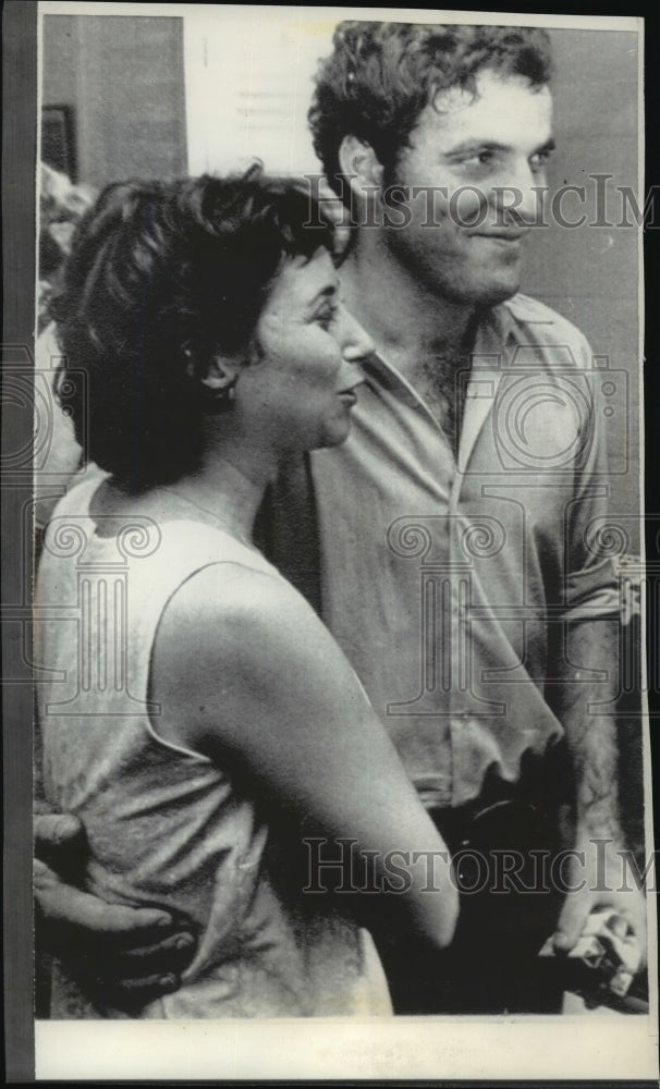 1973 Press Photo Israeli Embassy attache Dan Beeri &amp; wife Rachel- released - Historic Images
